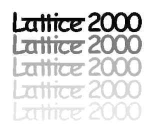 Lattice 2000